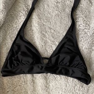 Black Halter Bikini Top